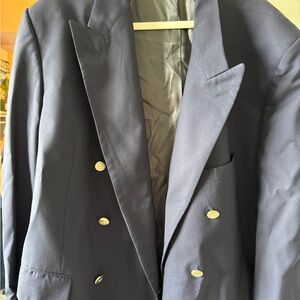 Classic Black Double-Breasted Blazer